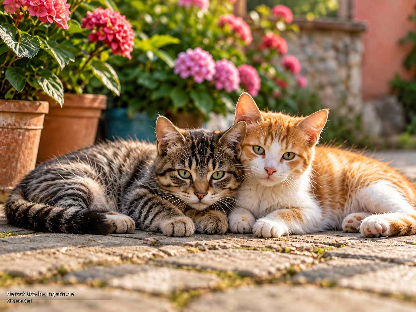 KI-generierte Illustration: Katzen aus Ungarn